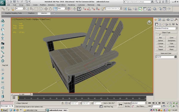 3ds max adirondack chair - adirondack chair by Animation Anchor Line