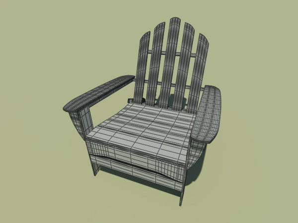 3ds max adirondack chair - adirondack chair by Animation Anchor Line
