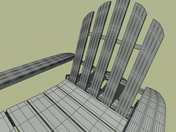 3ds max adirondack chair - adirondack chair by Animation Anchor Line