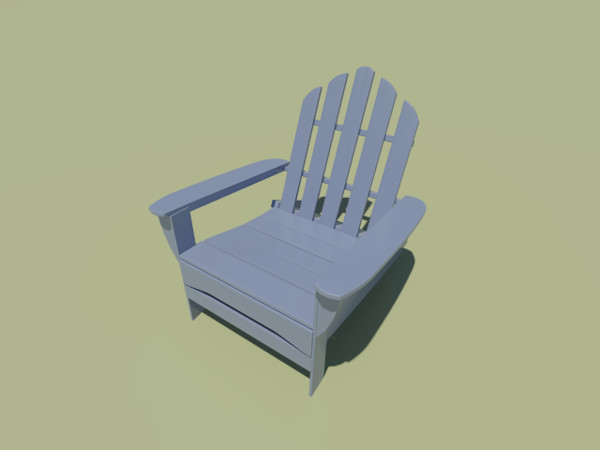 3ds max adirondack chair - adirondack chair by Animation Anchor Line