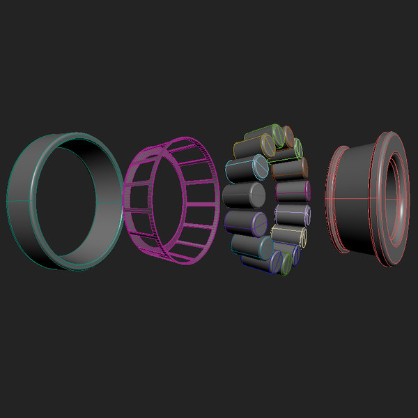 3d 3ds tapered roller bearings - Taper Roller Bearing by HARSH YADAV