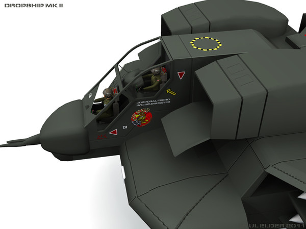 3dsmax aliens dropship - ALIENS Dropship by predpaul