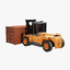 Forklift 4FD & Small Container