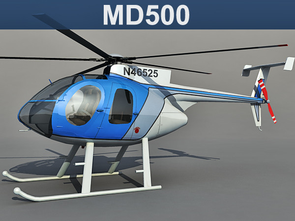 3d model hughes md500 - Hughes MD500 by Eric.Levi