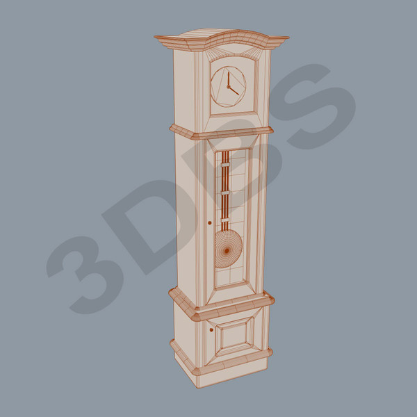 3d pendulum clock - Grandfather clock by 3DBS