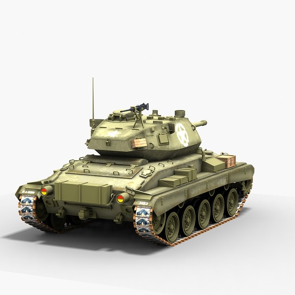 3dsmax m24 chaffee light tank - M24 Chaffee tank by Sandu_Bublic