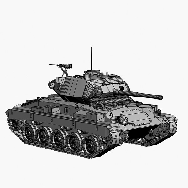 3dsmax m24 chaffee light tank - M24 Chaffee tank by Sandu_Bublic