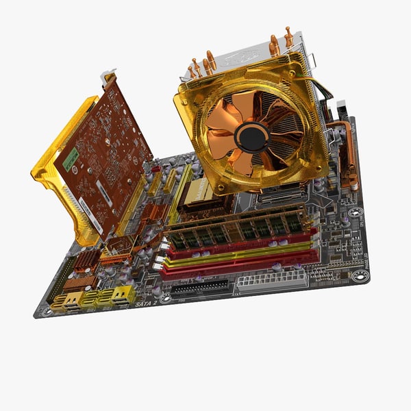 3d motherboard ga-ep45-dq6 gv-n220oc - GA-EP45-DQ6 Motherboard with GV-N220OC Video Card by 3DLocker