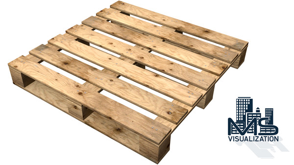 Realistic Wooden Pallet 3D Models