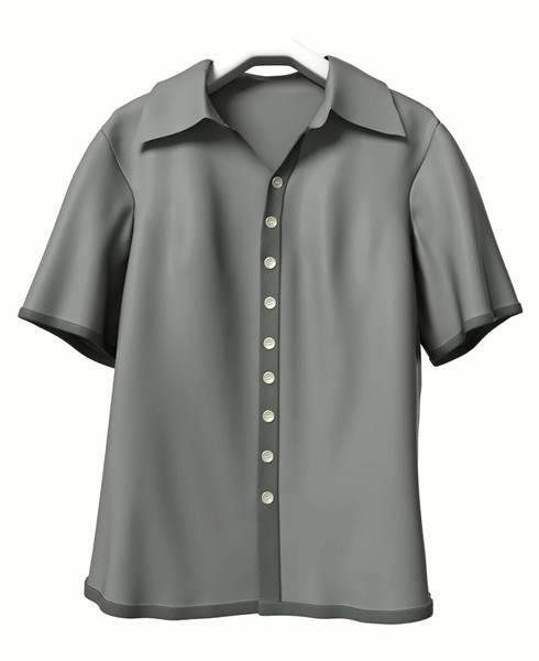 3d model man s shirt - Man