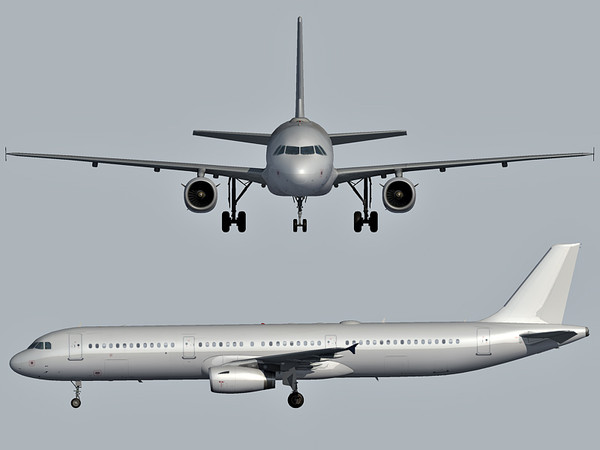3d airbus a321 airlines model - Airbus A321 Kingfisher Airlines by Eric.Levi
