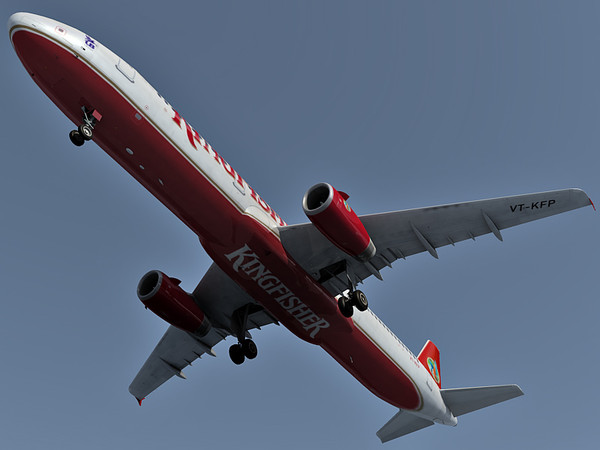 3d airbus a321 airlines model - Airbus A321 Kingfisher Airlines by Eric.Levi
