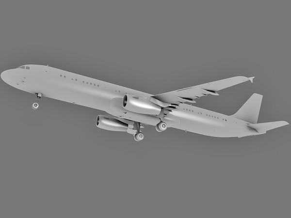 3d airbus a321 airlines model - Airbus A321 Kingfisher Airlines by Eric.Levi