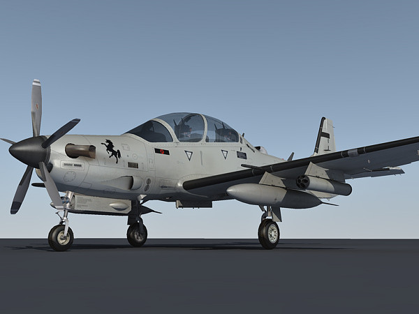 3d obj embraer emb 314 - Embraer EMB 314 / A-29 Super Tucano by Eric.Levi