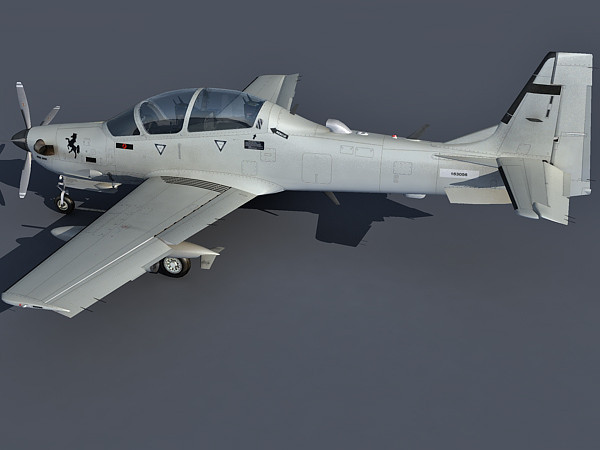 3d obj embraer emb 314 - Embraer EMB 314 / A-29 Super Tucano by Eric.Levi