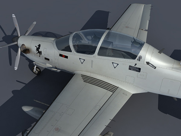 3d obj embraer emb 314 - Embraer EMB 314 / A-29 Super Tucano by Eric.Levi