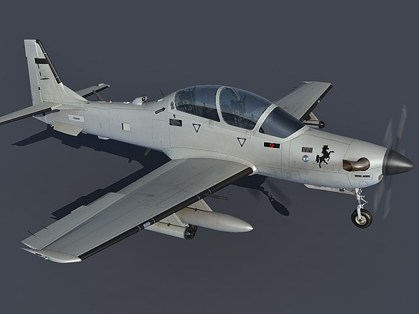 3d obj embraer emb 314 - Embraer EMB 314 / A-29 Super Tucano by Eric.Levi