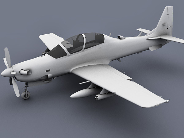 3d obj embraer emb 314 - Embraer EMB 314 / A-29 Super Tucano by Eric.Levi