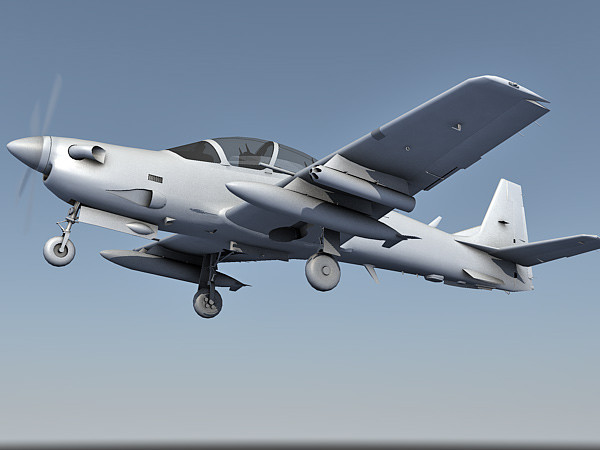 3d obj embraer emb 314 - Embraer EMB 314 / A-29 Super Tucano by Eric.Levi