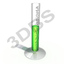 Graduated glass cylinder