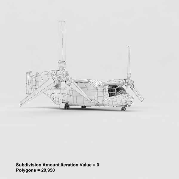 3d v-22 osprey tiltrotor aircraft model - V-22 Osprey Tiltrotor Aircraft by fuuuuuu