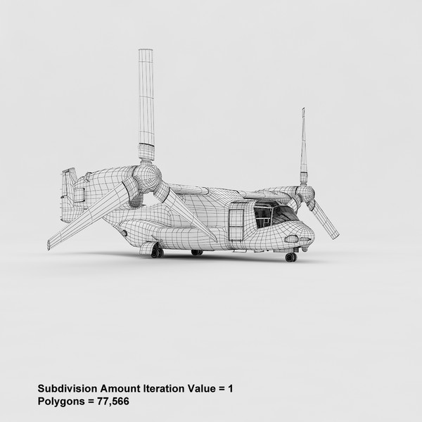3d v-22 osprey tiltrotor aircraft model - V-22 Osprey Tiltrotor Aircraft by fuuuuuu