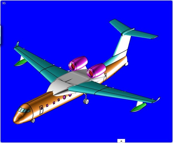 Beriev Be-200 Amphibian Aircraft Solid Assembly Model 3D Models