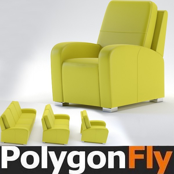 3 3d 3ds - sofa_30_(3_models) by PolygonFly