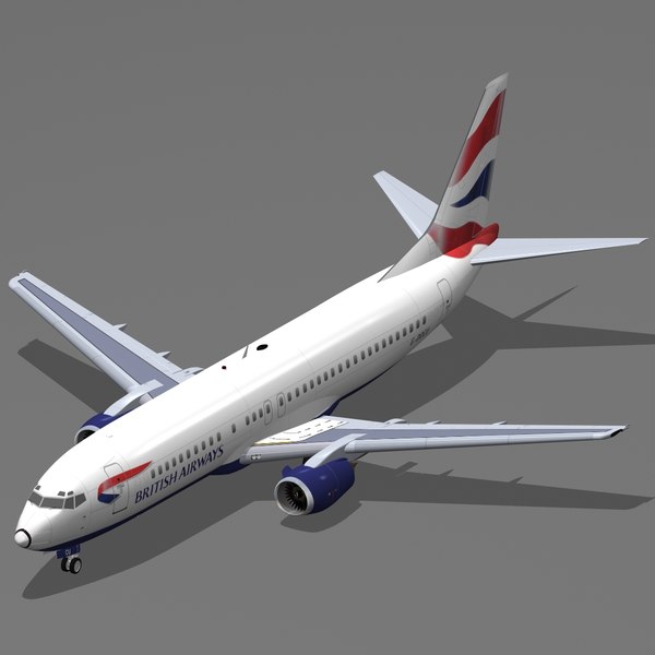 B 737-400 British Airways 3D Models