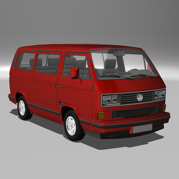 3d 3ds t3 bus edition - VW T3 Last Edition 1992 by DreiDe