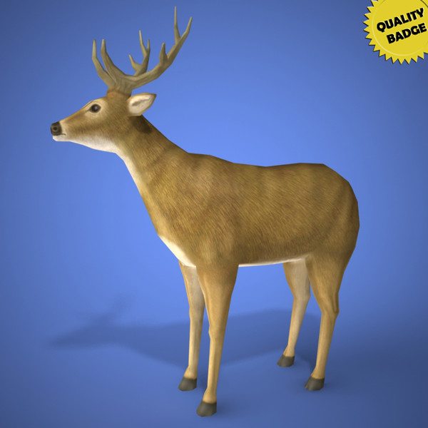 Low poly game animals pack 3d model
