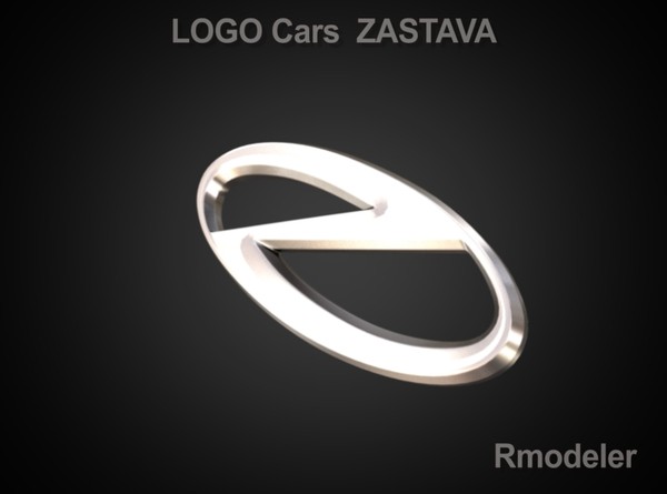 3d model logo zastava - Zastava 3d Logo by Serega Rozhnov