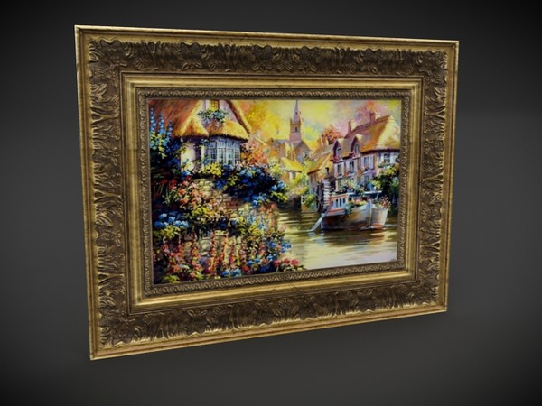 3d model of antique painting - antique painting by denisVFX