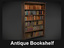 antique bookshelf