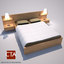 Bed and Lamps