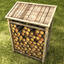 wood log shed textured