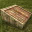 wooden cellar door textured