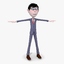 Cartoon Man 03 Clever Guy