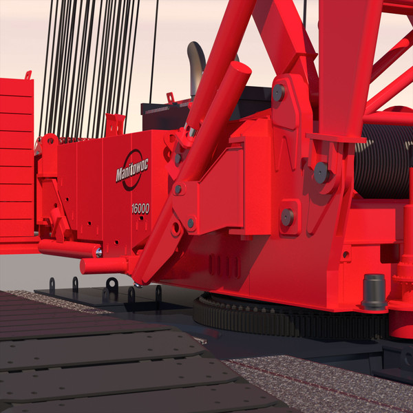 3d 3ds manitowoc 16000 crawler crane - Manitowoc 16000 Crawler Crane by ArqArt3D