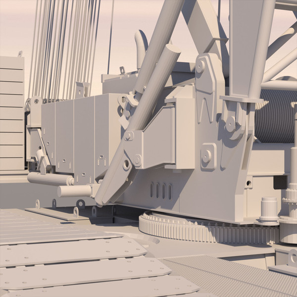 3d 3ds manitowoc 16000 crawler crane - Manitowoc 16000 Crawler Crane by ArqArt3D