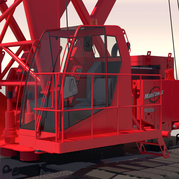 3d 3ds manitowoc 16000 crawler crane - Manitowoc 16000 Crawler Crane by ArqArt3D