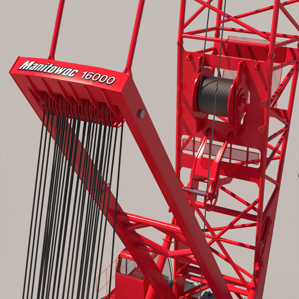 3d 3ds manitowoc 16000 crawler crane - Manitowoc 16000 Crawler Crane by ArqArt3D