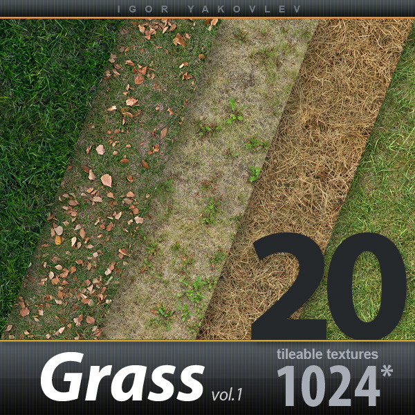 Grass Textures 1024x1024 vol.1 Texture Maps