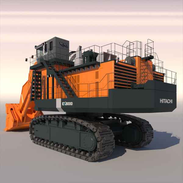 hitachi ex8000 3ds - HITACHI EX8000 by ArqArt3D