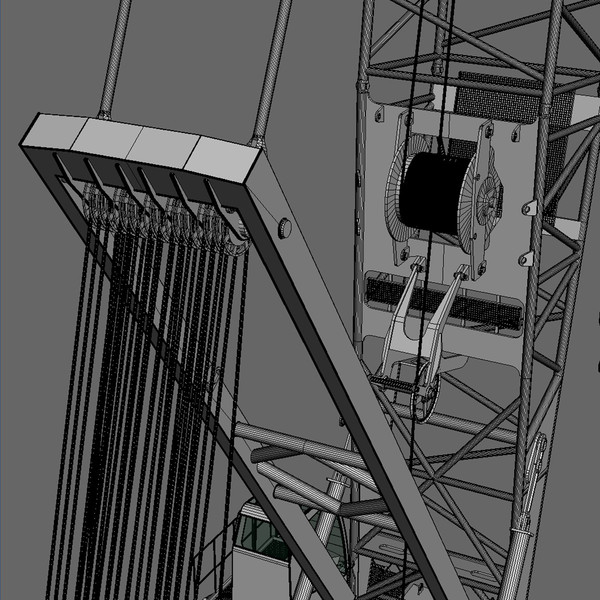 3d 3ds manitowoc 16000 crawler crane - Manitowoc 16000 Crawler Crane by ArqArt3D
