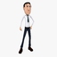 [Rigged] Cartoon Man  01 Office Worker