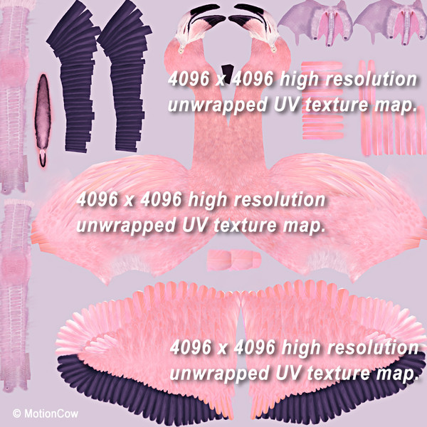 flying pink flamingo max - Flamingo Pink ( Flying ) by MotionCow