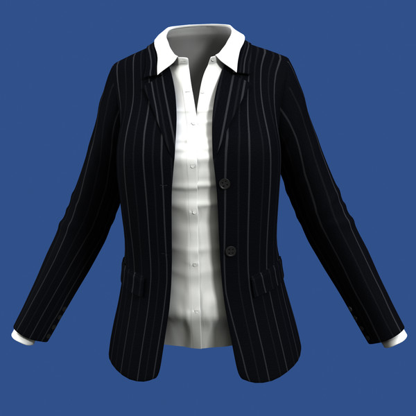 Female Suit 3d Model