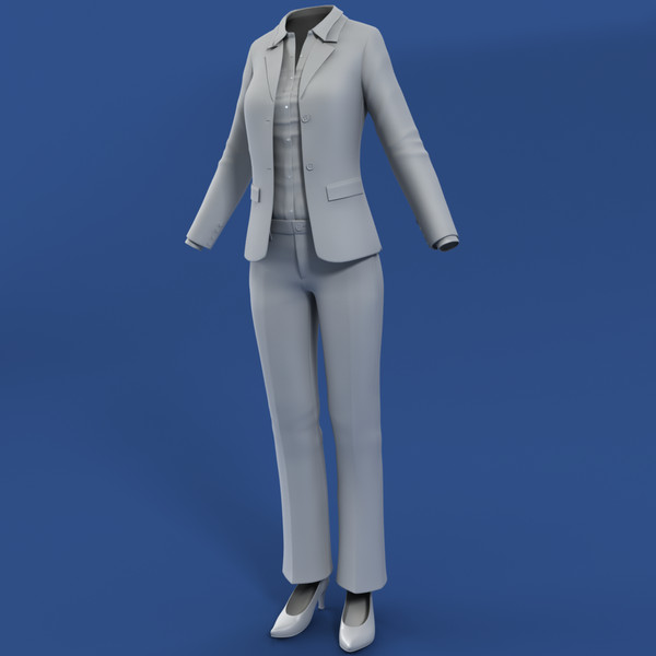 Female Suit 3d Model