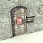 metal side moving door textured